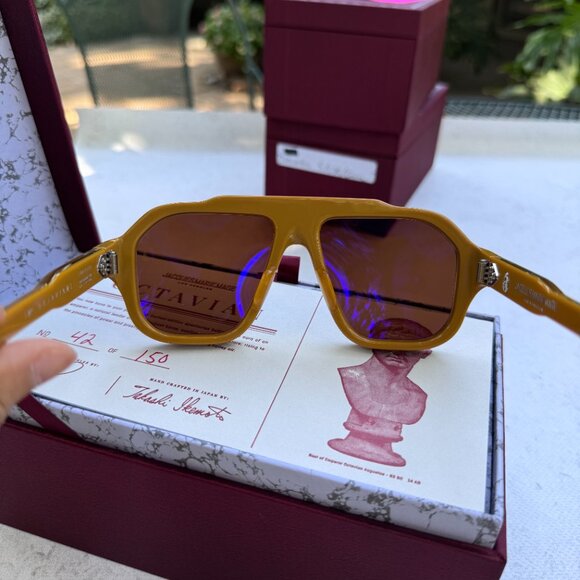 Jacques Marie Mage Octavian Suntan Sienna sunglasses - Picture 5 of 6
